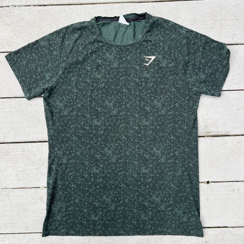 Gymshark Short Sleeve T-Shirt Green Men's-Size M